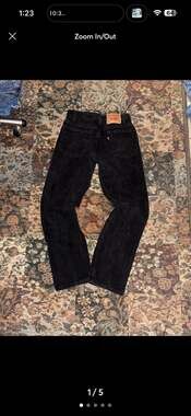 Levi's 505 Regular Fit Black Jeans W30 L30